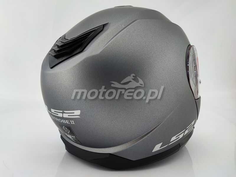 WYPRZEDAŻ Kask Szczękowy Blenda LS2 FF908 Strobe II Szary Mat