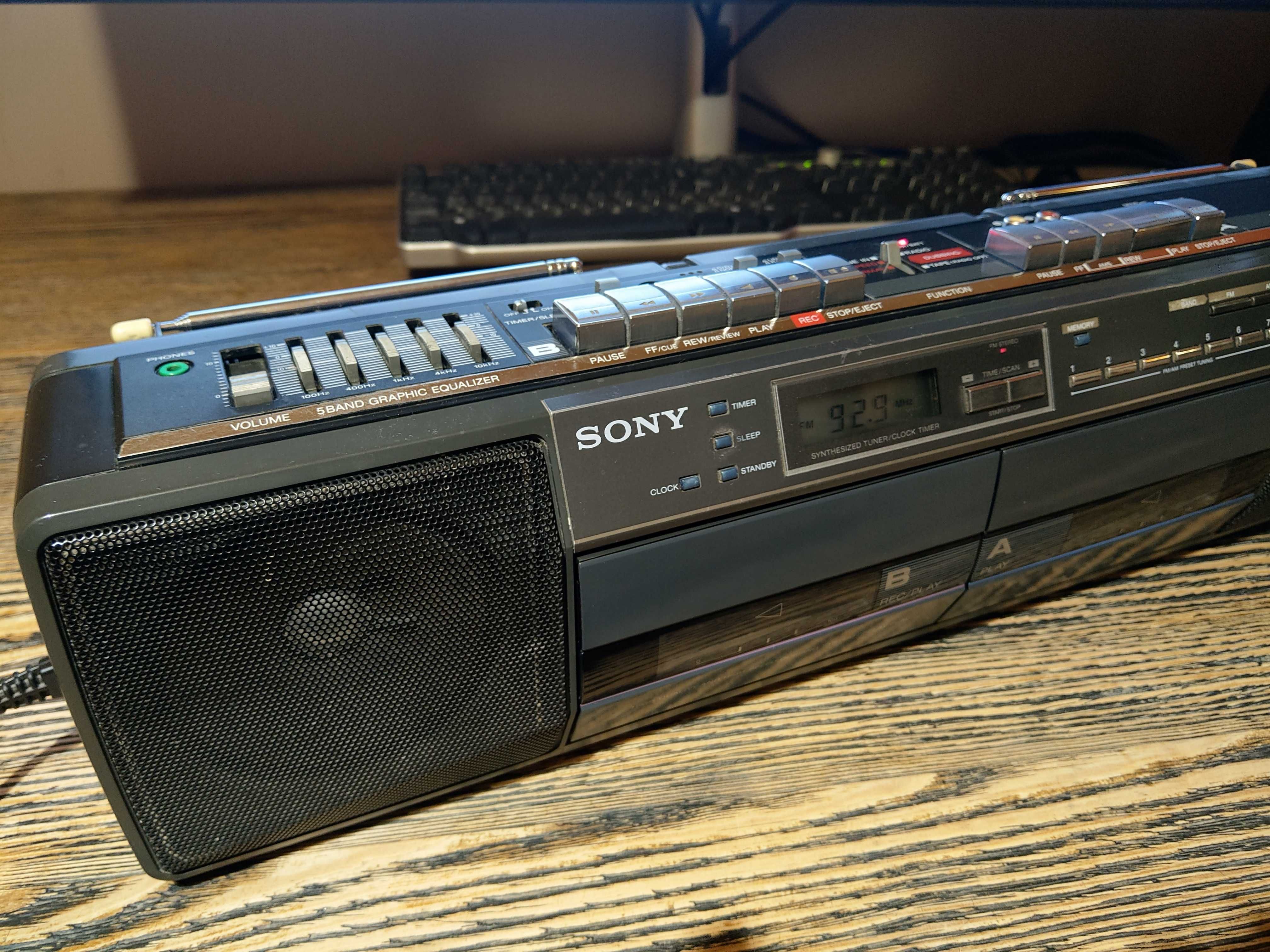 Sony Sound Rider CFS-W501 Boombox z podwójnym magnetofonem kasetowym