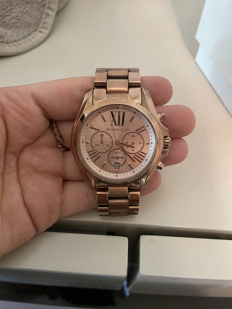 Relógio Michael Kors rosa dourado