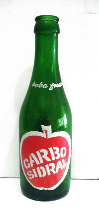 Garrafa antiga de Carbo Cidral - Pirogravada