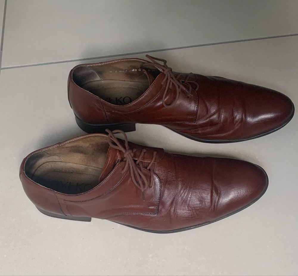 Buty męskie z naturalnej skóry roz. 42