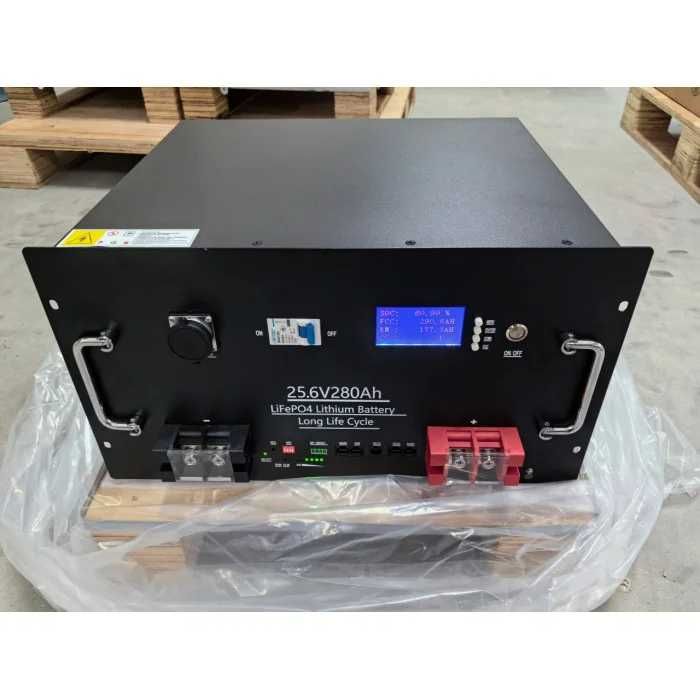 для дому та сонячних панелей LiFePO4 акумулятор 280Ah 25.6V 7.168kWh