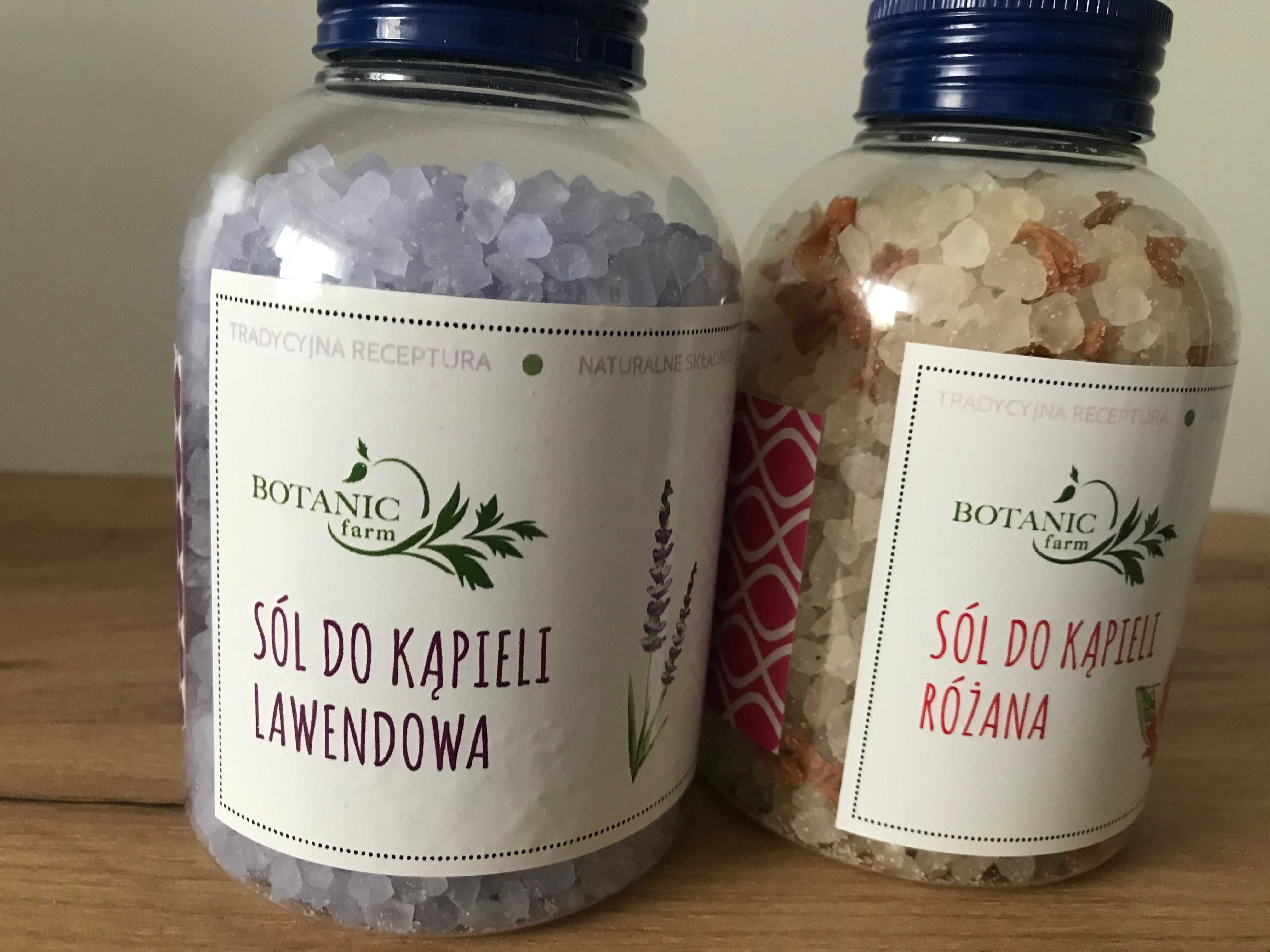 zestaw 2x sól do kąpieli BOTANIC FARM różana lawendowa