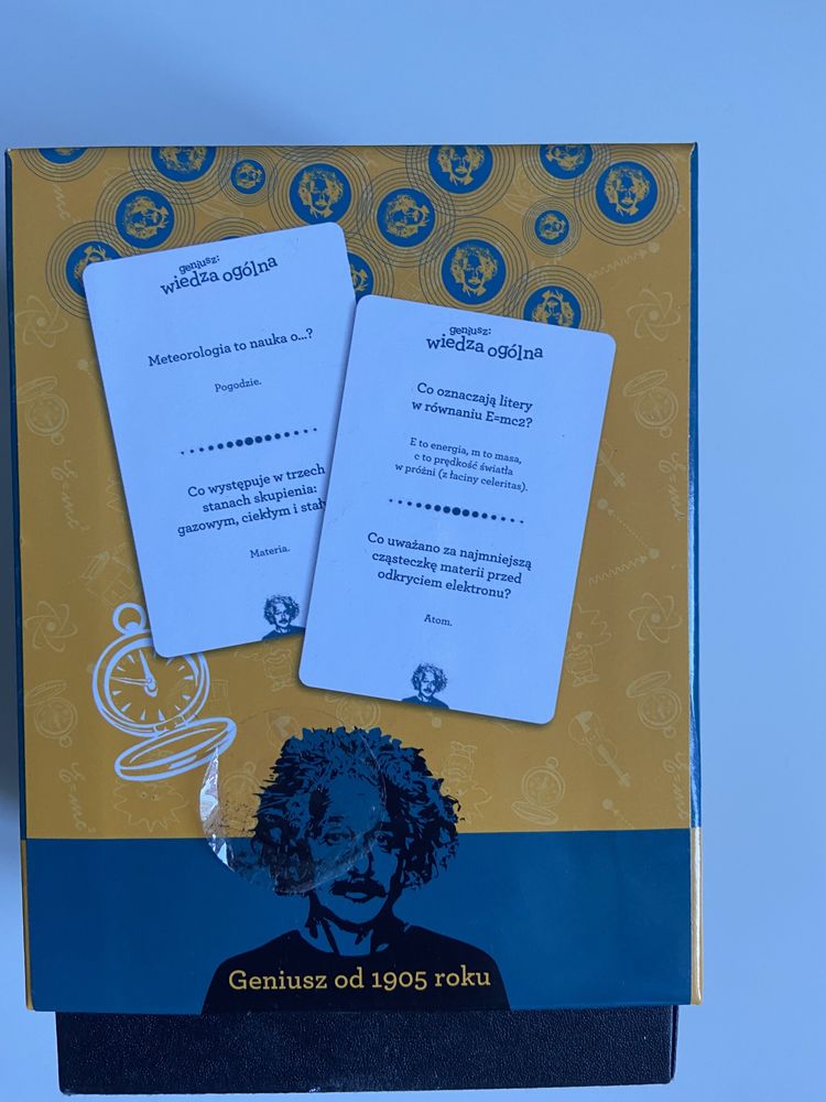 Gra planszowa karciana Einstein Geniusz Trivia Game