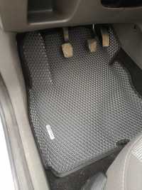 3д ева єва коврики на Ford Focus 1,2,3,4 борти 3д лапа Преміум Наложка