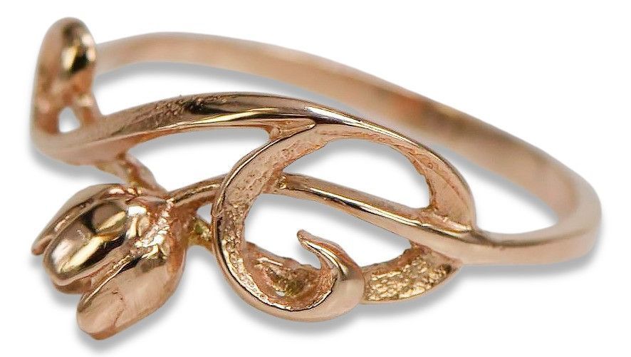 Radziecki 14k 585 złoty pierścionek z różowego złota vrn145 16/7,5