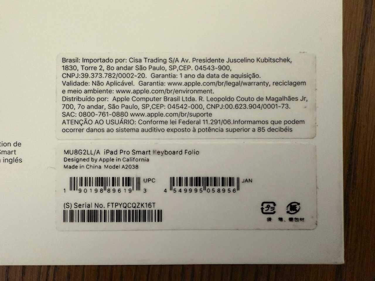 Klawiatura Smart Keyboard Folio do iPada Pro 11" gen.1, 2, 3