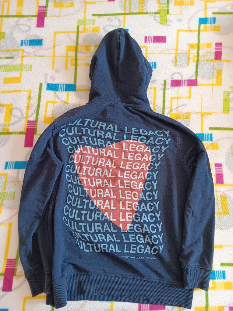 Camisola azul com capuz homem (tamanho S)