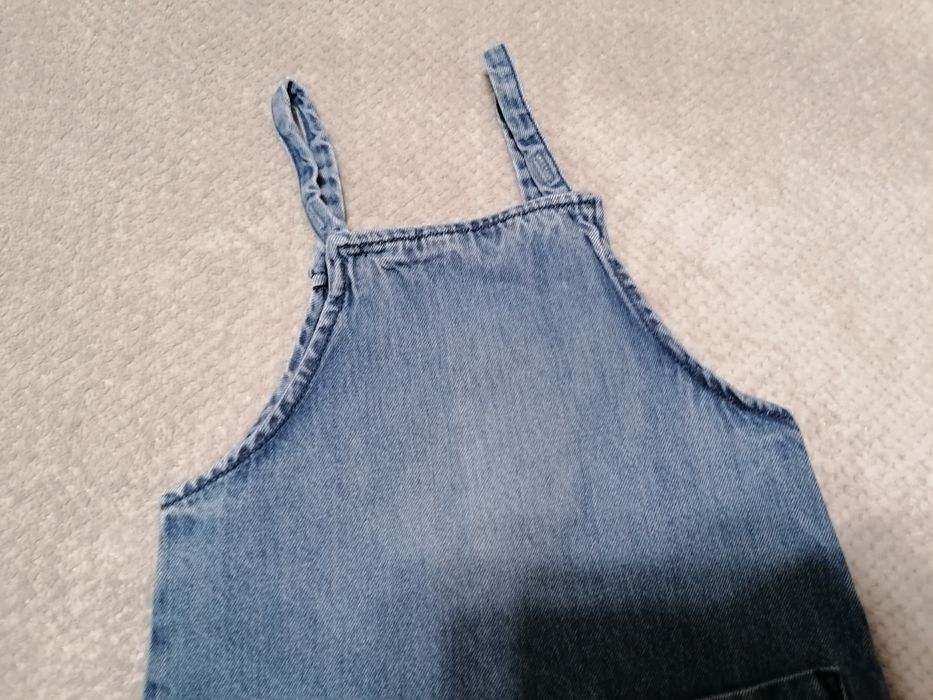 Sukienka jeansowa ogrodniczka dżinsowa NEXT 2-3 latka 98