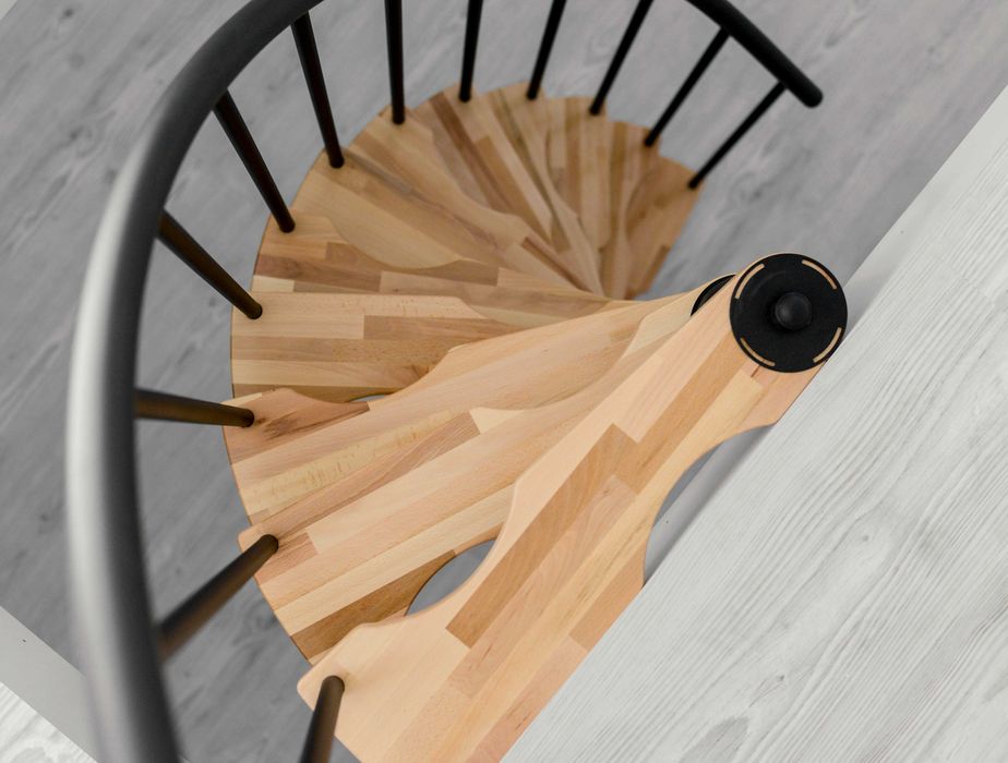 Schody spiralne kacze SUONO SMART 120x65 cm/ BUK