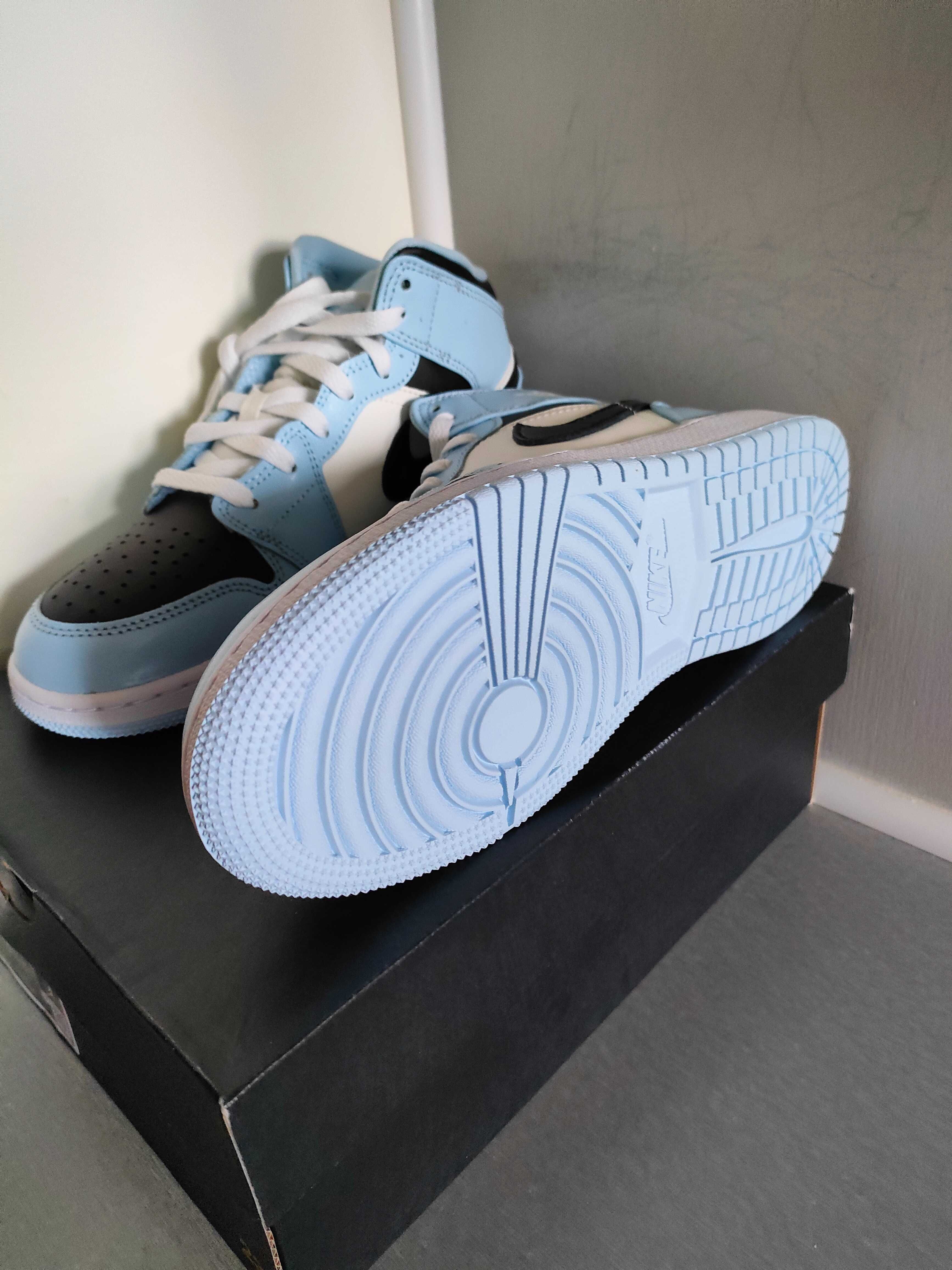 Buty nike air jordan 1 mid ice blue 37.5