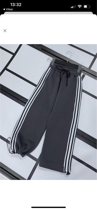 Теплі штани палацо палассо для дівчинки 128, 146, 152 см. з начосом