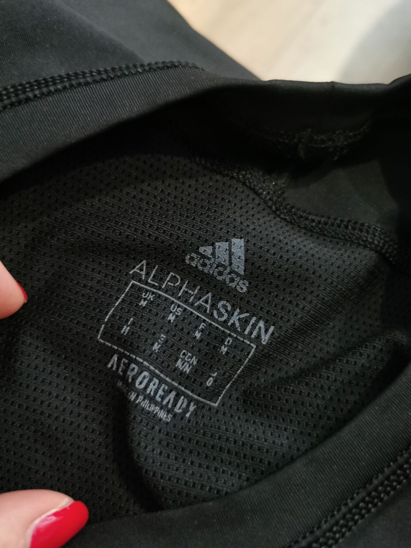 Adidas t-shirt koszulka krótki rękaw sportowa kompresyjna dopasowana M