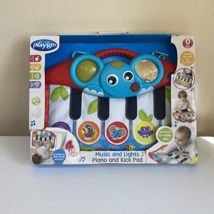 Дитяче піаніно playgro 0+ іграшки розвиваючі інтерактивні музичні
