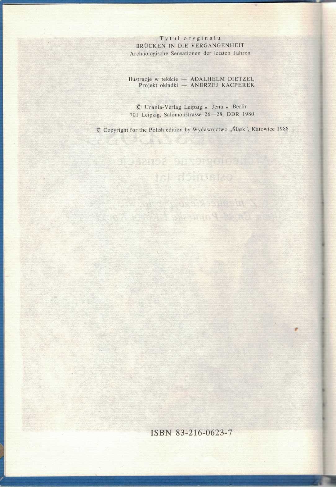 Mosty w przeszłość Rudolf Drossler