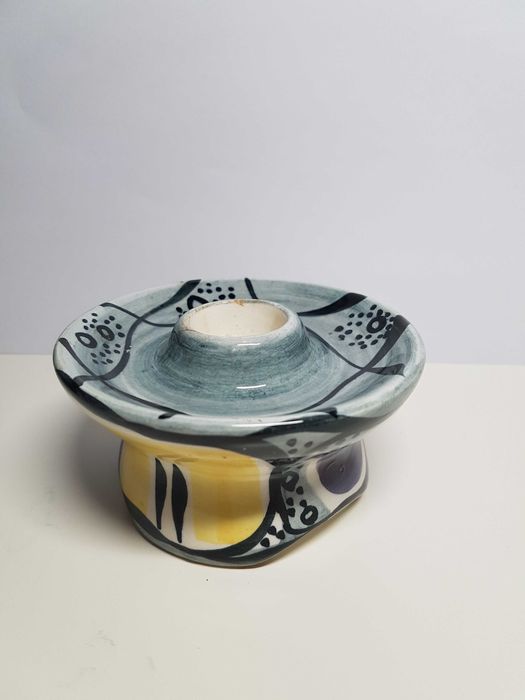 Fajans Świecznik Włocławek wzór nr 3111 UNIKAT