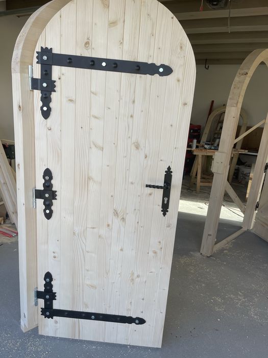 Drzwi łukowe grubosc 7,5cm cieple drzwi do ziemianek