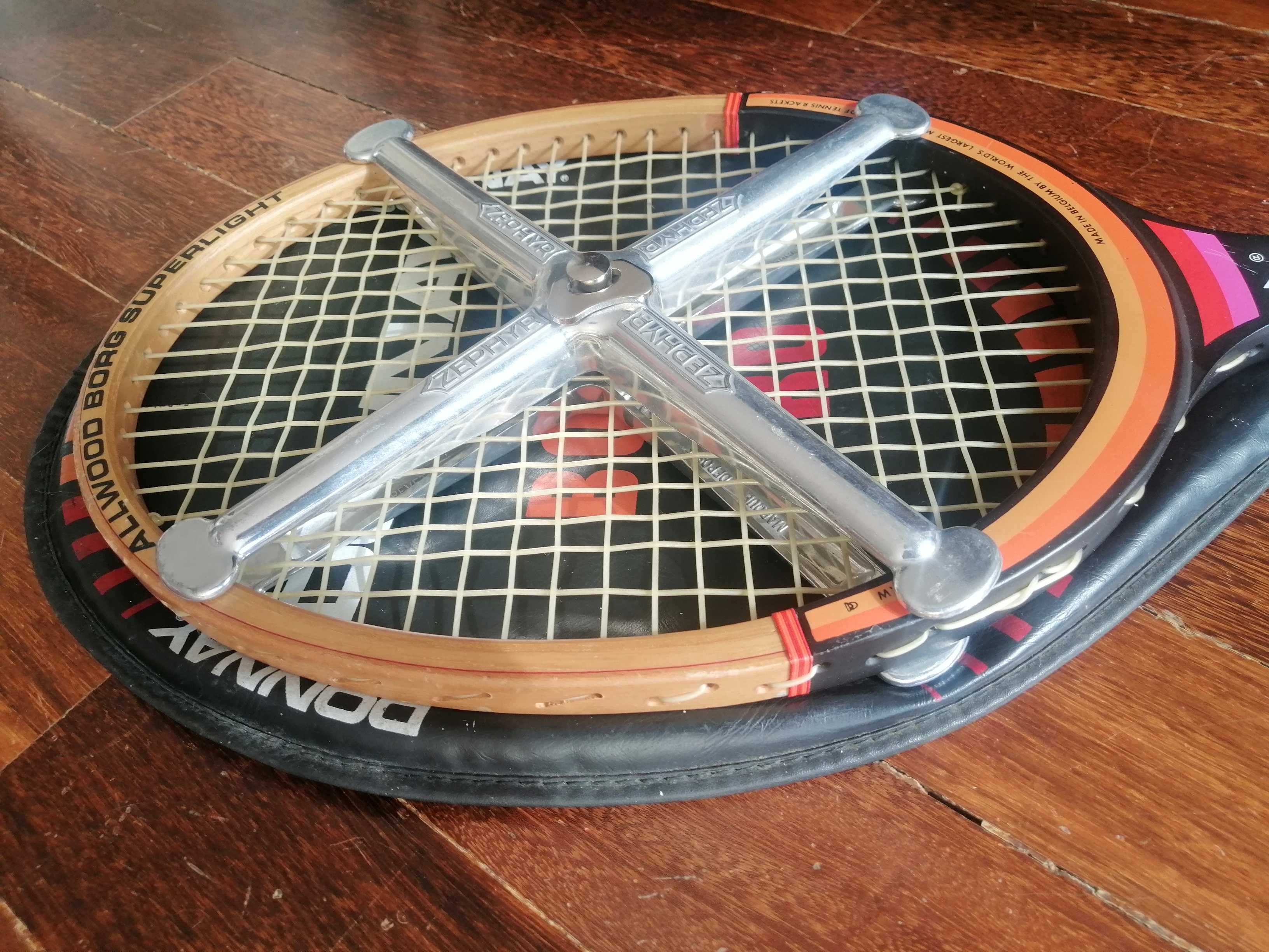Raquete de ténis em madeira Donnay Borg Pro