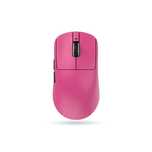 Bezprzewodowa myszka optyczna 2.4GHz różowa ergonomiczna
