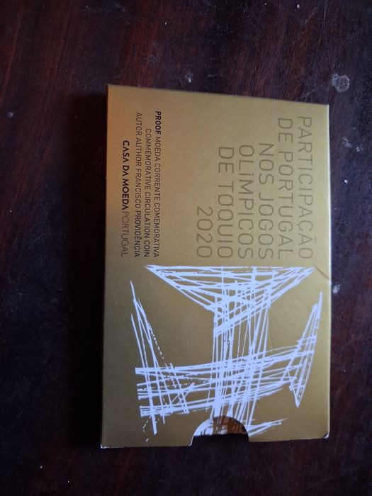 Moeda 2 euros prof Participação de Portugal Jogos Olímpicos Toquio