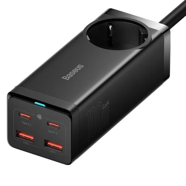 Мережевий зарядний пристрій Baseus GaN3 Pro PowerStrip 100W