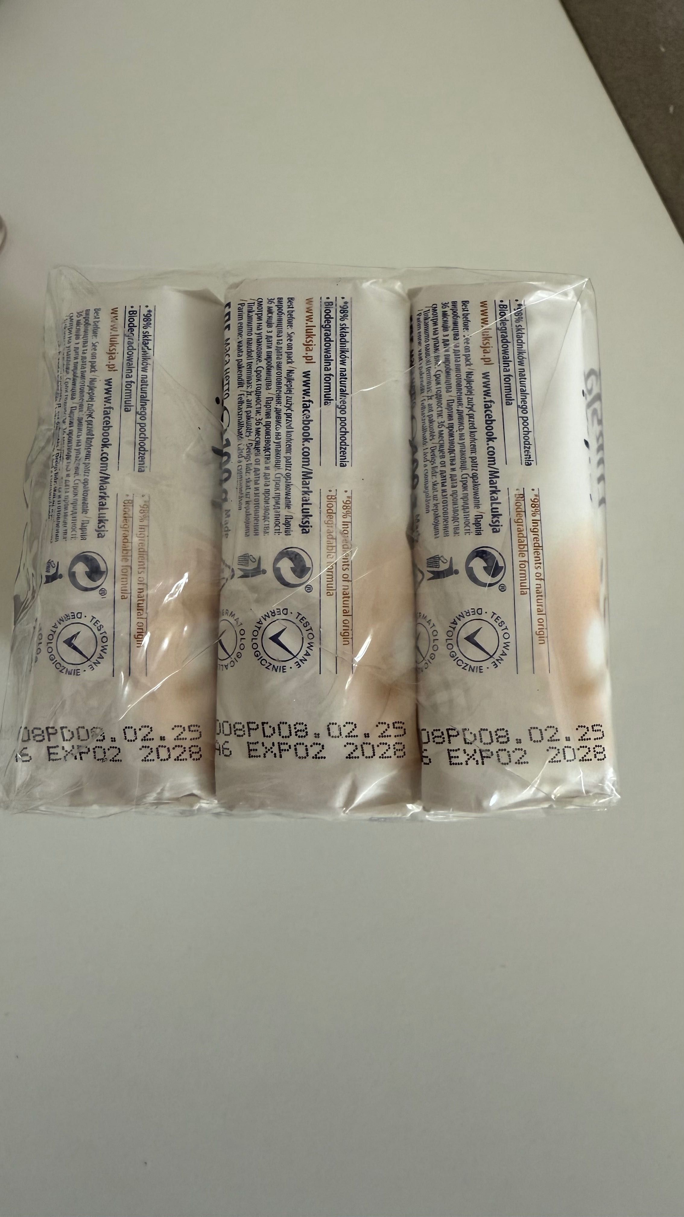 Mydło w kostce Luksja Creamy kremowe, łagodzące, bawełniane B5 12szt