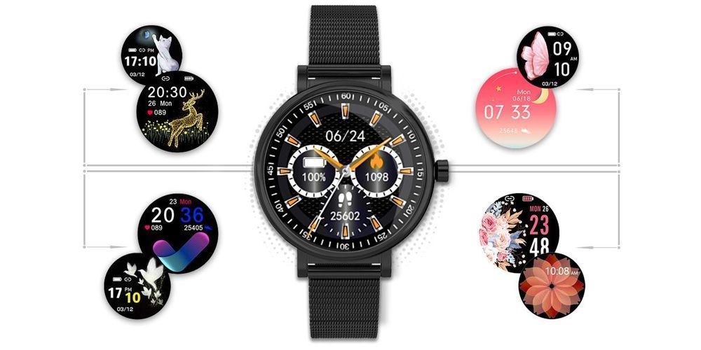 Zegarek Damski Rubicon Smartwatch RNBE64-3 BLACK