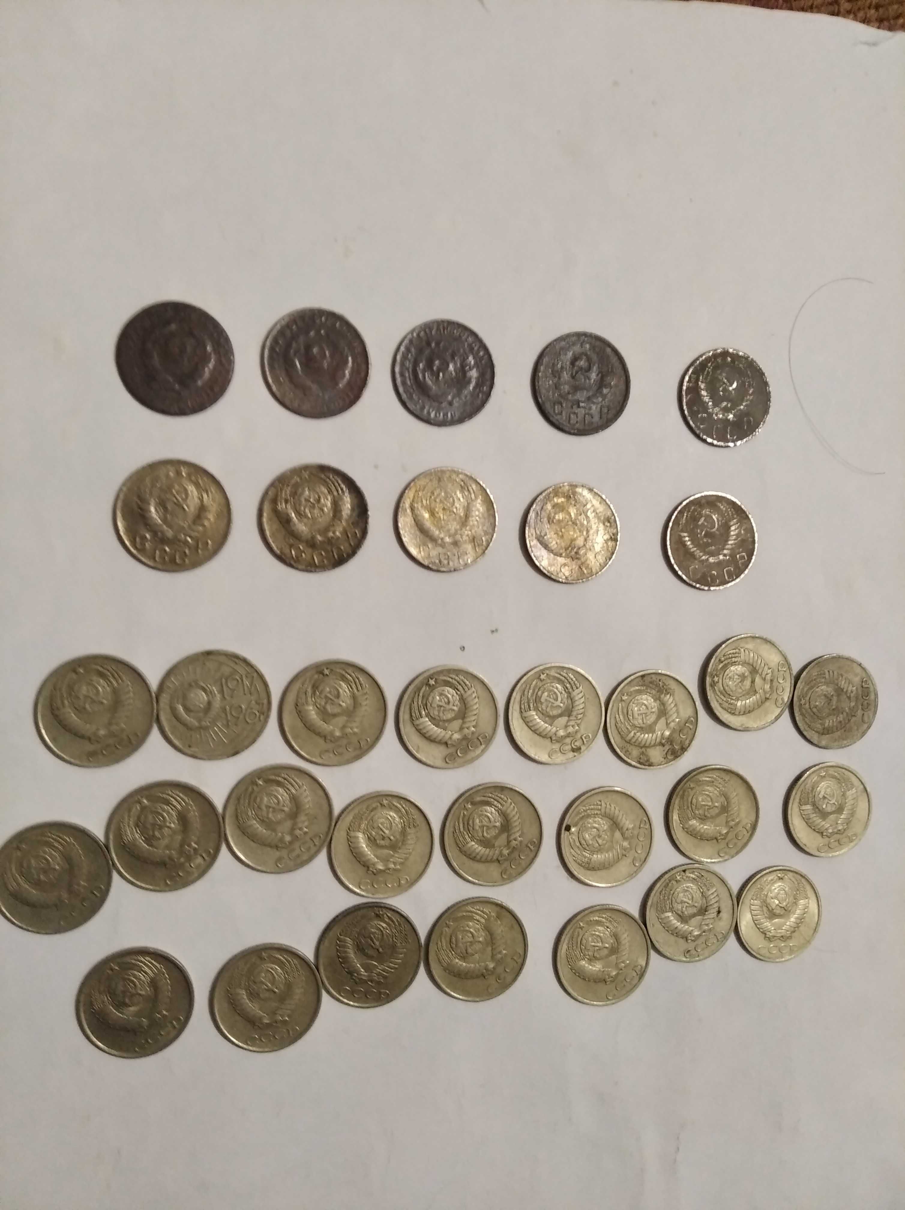 Монети СССР 10 коп.- 32 шт. без повторів.