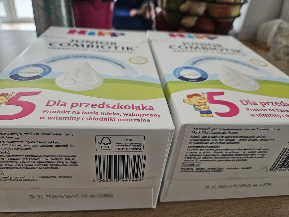 Oddam mleko Hipp 5 dla przedszkolaka