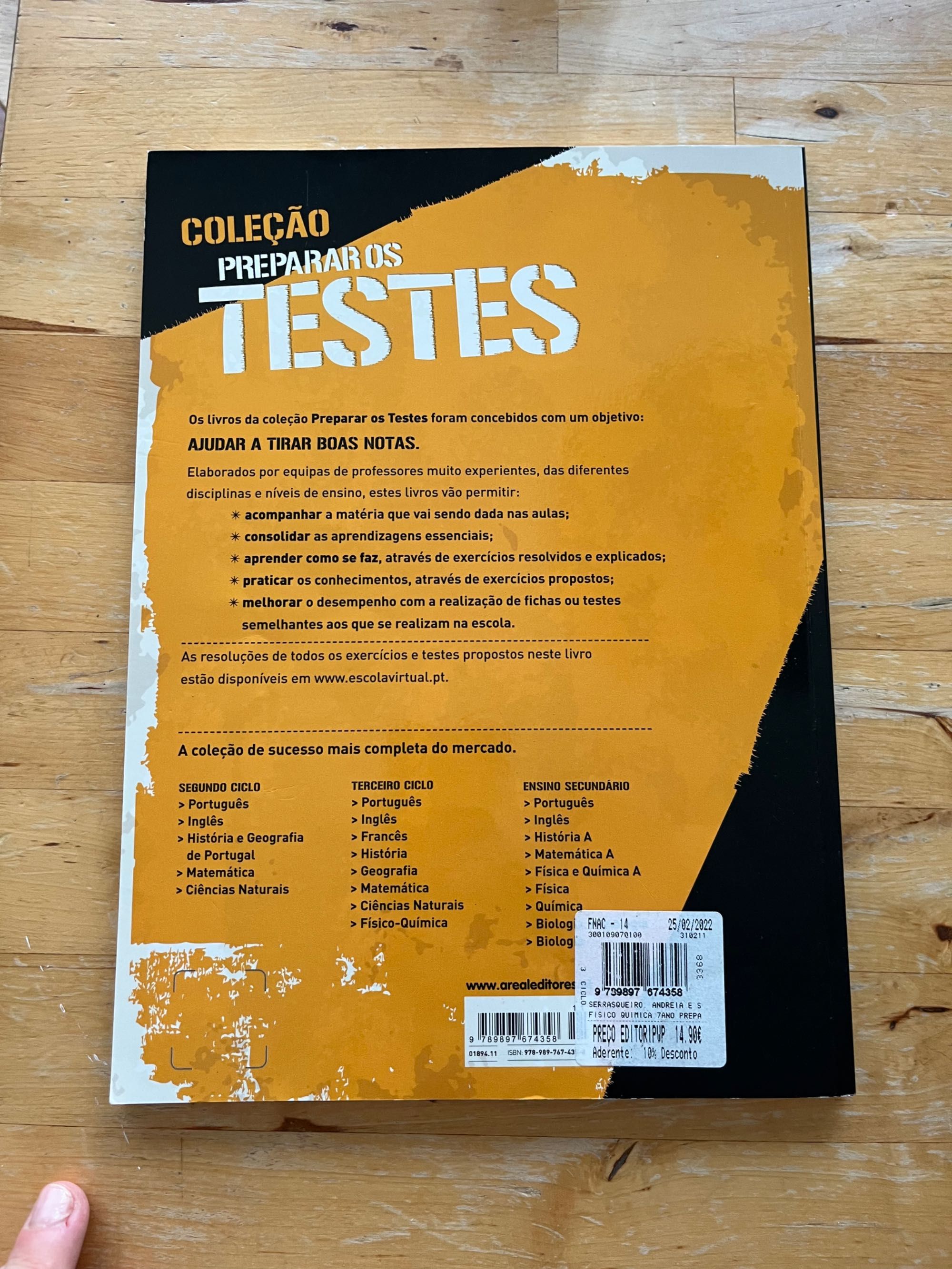 Preparar os testes de Fisico-Quimica 7 ano - novo