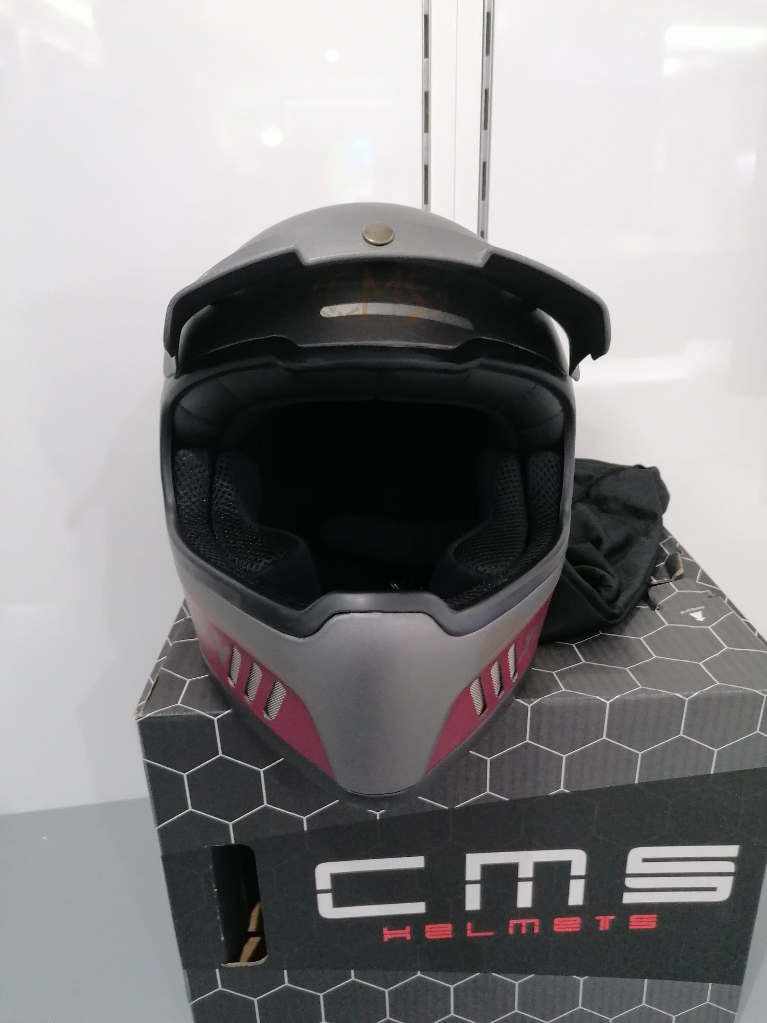 Capacete XR-V Muddy Titanium Bordeaux Matt