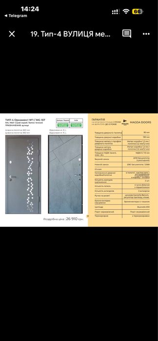 Входные двери со склада