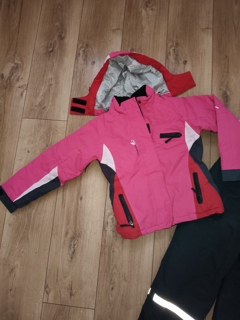 Zestaw zimowy narciarski mountain peak,h&m 128