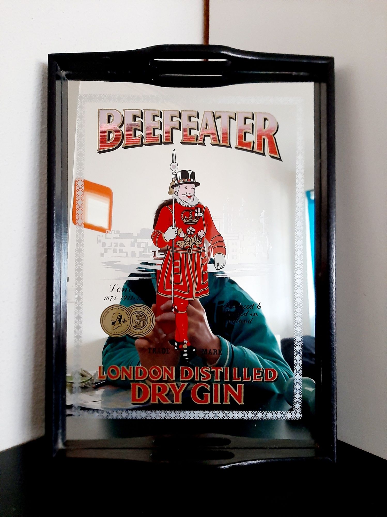 Tabuleiro/Espelho de Bar "Beefeater London Dry Gin"
