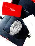 Cartier Santos Full Ice Diamonds 2024r. NOWY ! ( L )