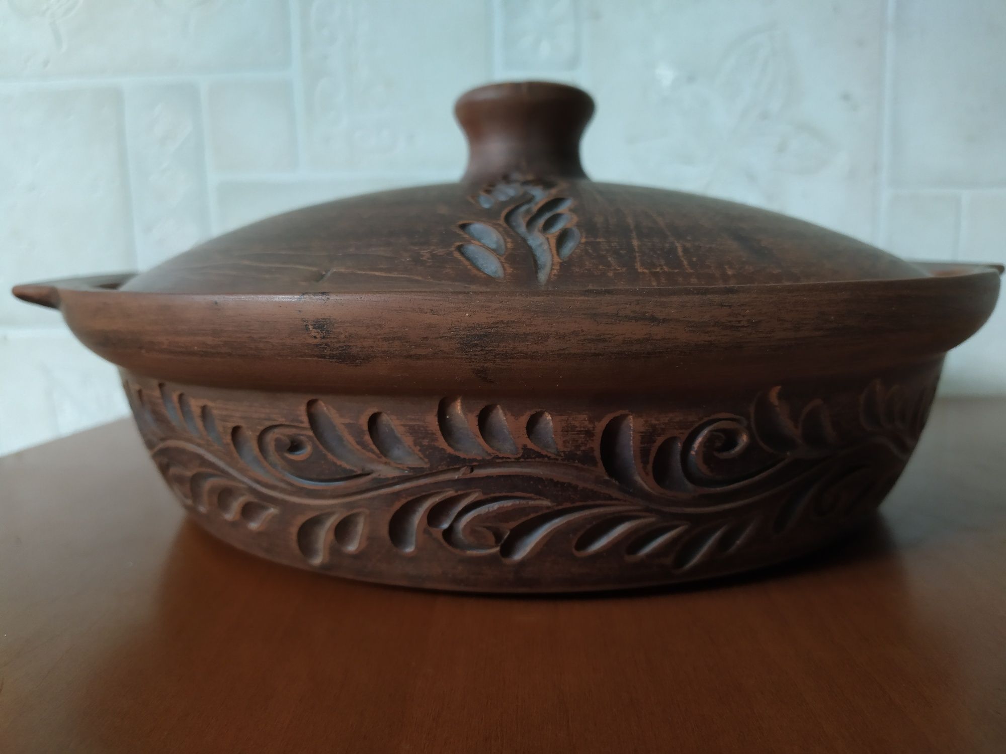 Продам керамическую кастрюлю сковороду казан 1,5 л