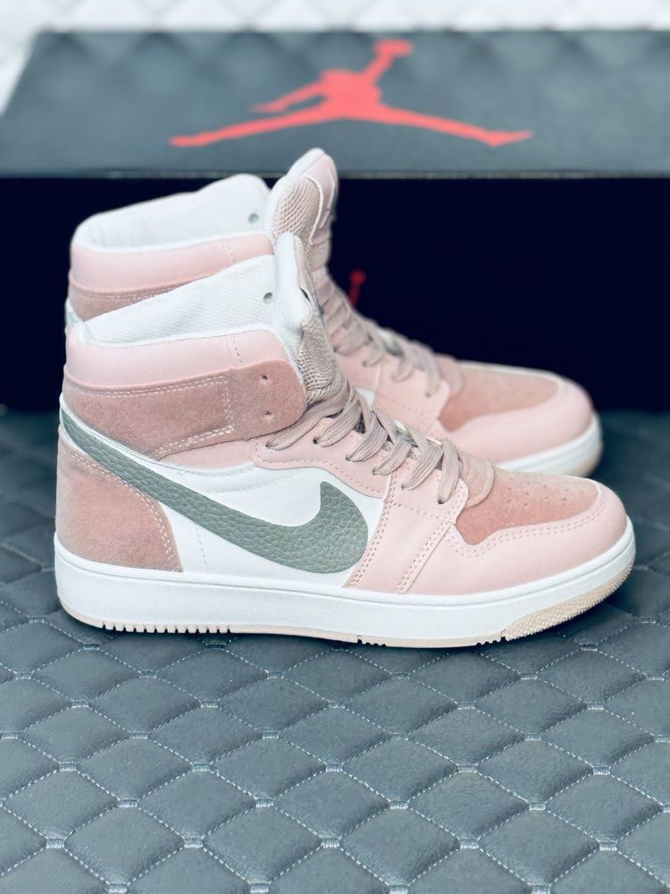 Кроссовки женские Nike Air Retro Jordan 1 pink кросовки Найк Джордан 1