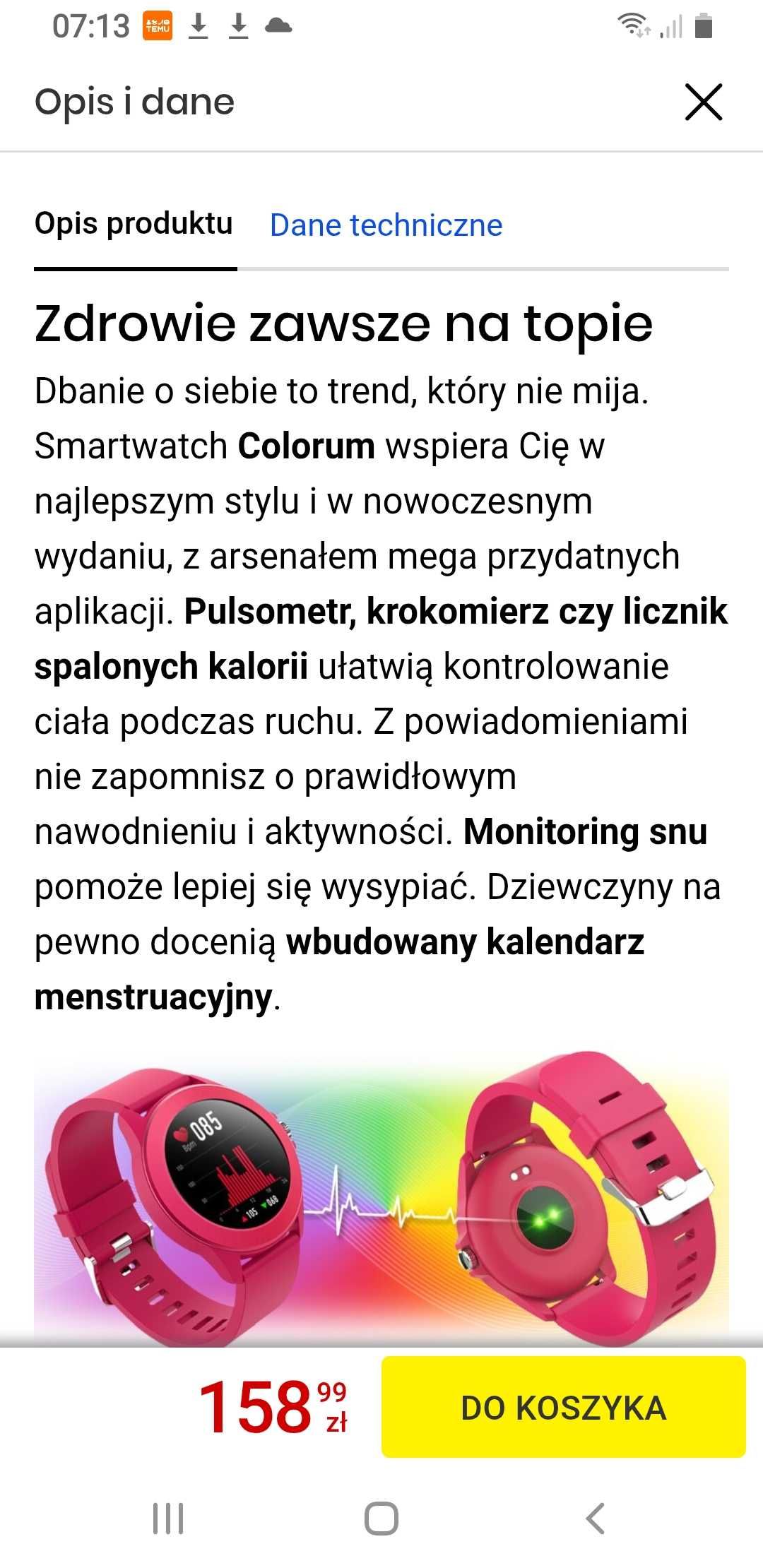 Smartwatch nowy FOREVER