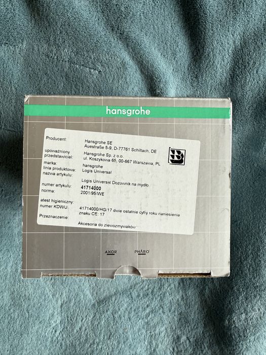 Hansgrohe Logis dozownik mydła NOWY