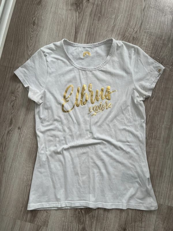 koszulka z napisem biała Elbrus M/L/XL