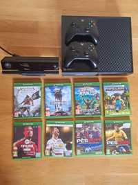 XBOX ONE + KINECT + 2 PADY + 8 gier + okablowanie + BARDZO DOBRY STAN