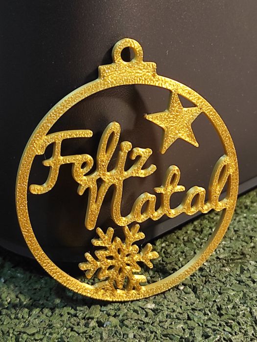 Enfeite de Bola Feliz Natal