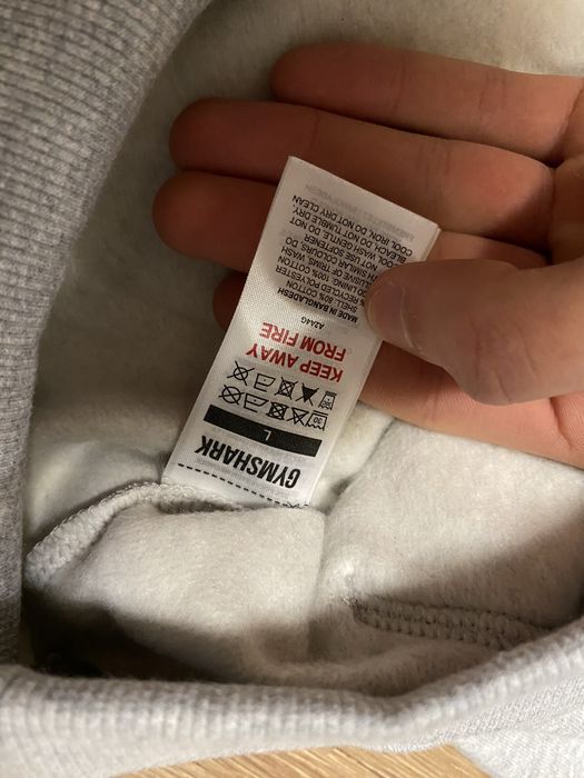 Оригінальне худі від Gym Shark, сіре Crest hoodie