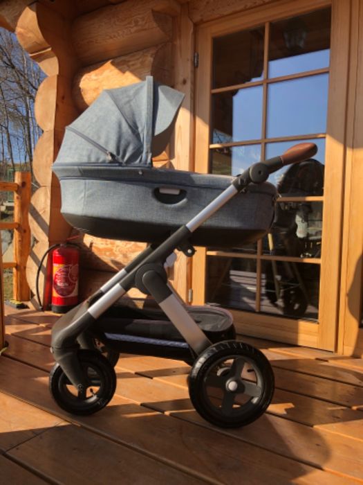 Zestaw wózków 2w1 STOKKE Trailz limitowany kolor Nordic Blue 2018