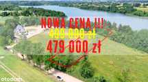 Działka budowlana 3025 m2 z linią brzegową -Jaśki