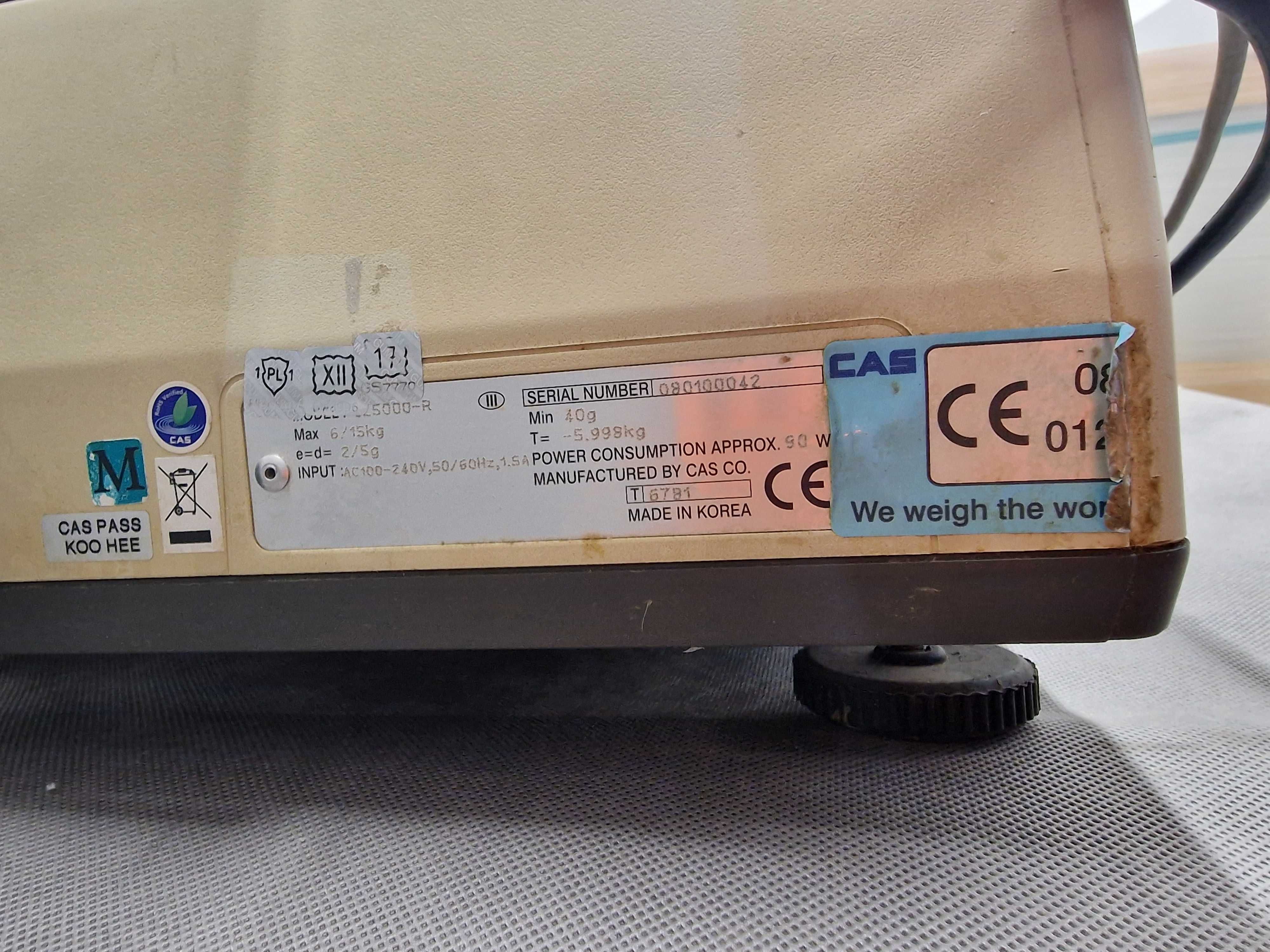 Waga z drukarką CAS CL5000-R waga etykietująca sklepowa