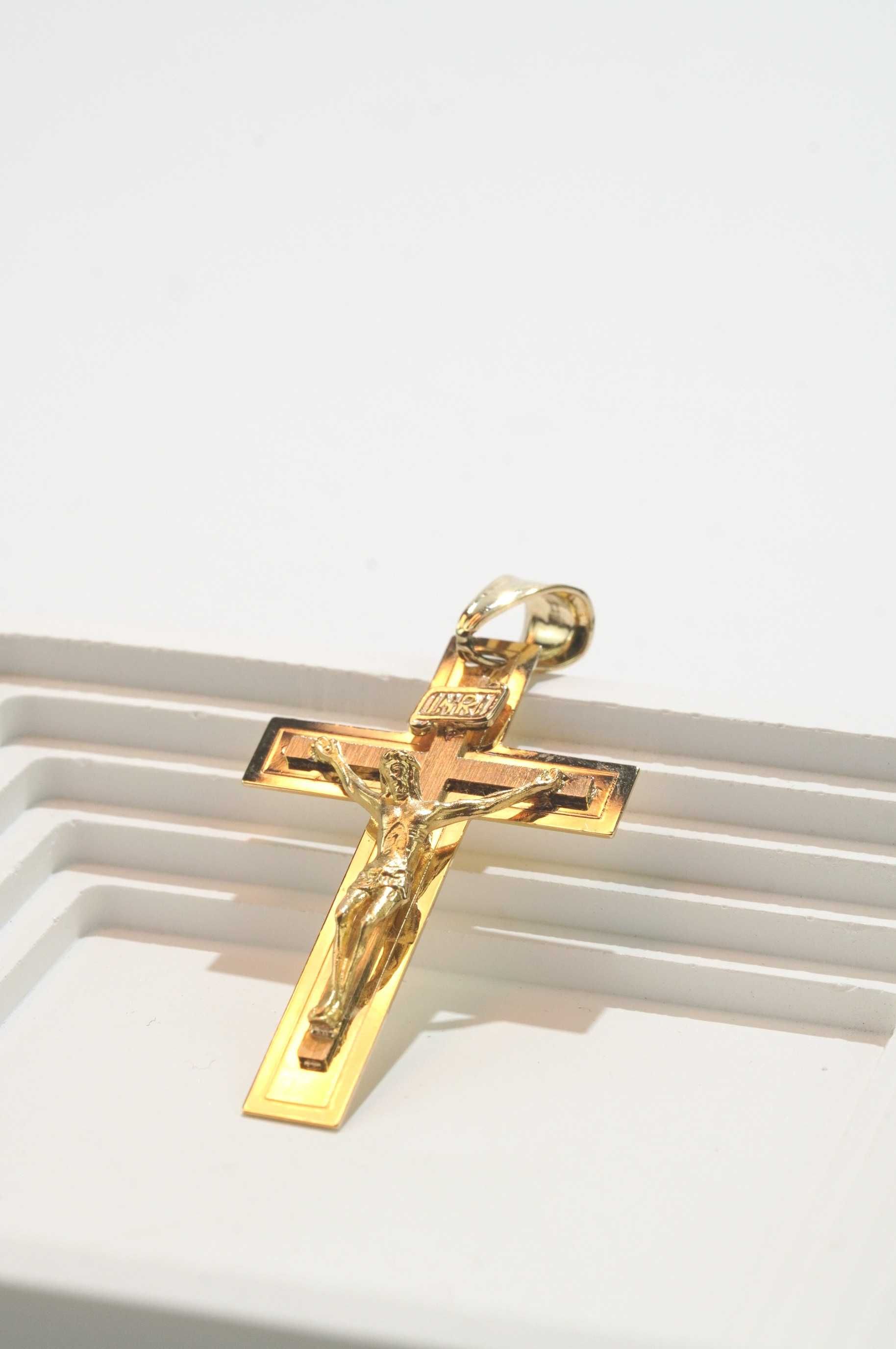 Złote krzyżyk 14K 4.00g