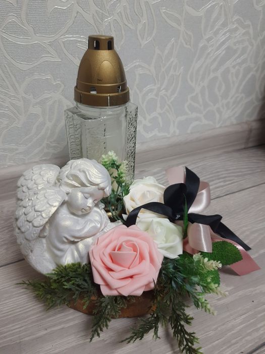 Лампадка, декор на могилу