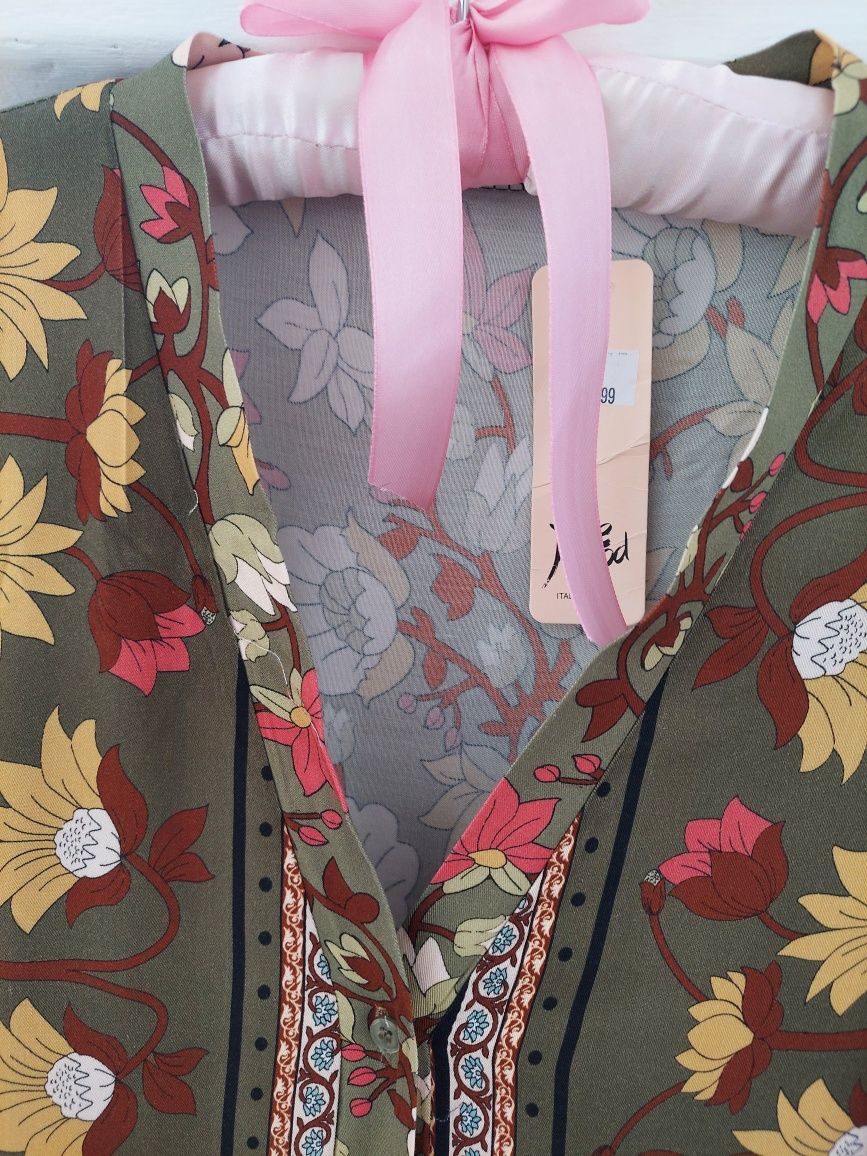 Sukienka boho zielona