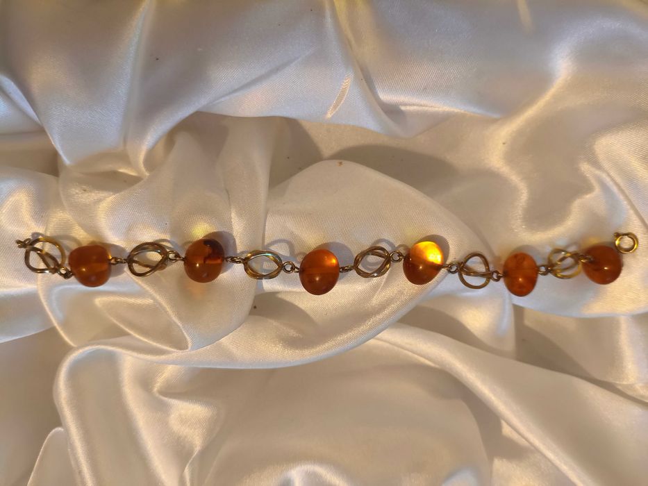 Złota damska bransoletka Art Deco